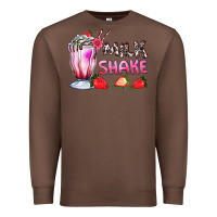 Chestnut milkshake with strawberry Premium Sweatshirt - AdoDesignShop