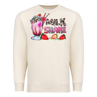 Sandshell milkshake with strawberry Premium Sweatshirt - AdoDesignShop