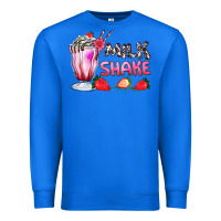 True Royal milkshake with strawberry Premium Sweatshirt - AdoDesignShop