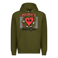 Army Green mama's valentine Premium Hoodie - MaliasSmallBusiness