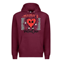 Burgundy mama's valentine Premium Hoodie - MaliasSmallBusiness
