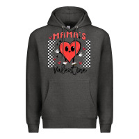 Charcoal Heather mama's valentine Premium Hoodie - MaliasSmallBusiness