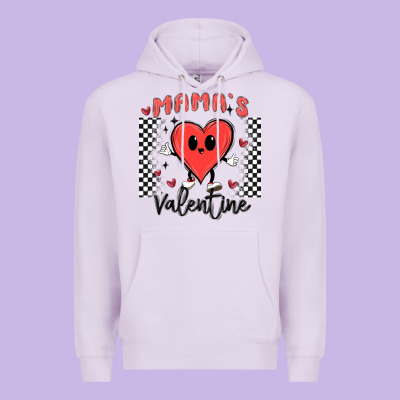 Mama's Valentine Premium Hoodie Designed By Maliassmallbusiness