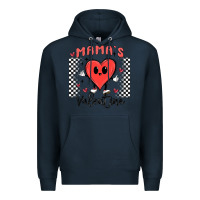 Navy mama's valentine Premium Hoodie - MaliasSmallBusiness