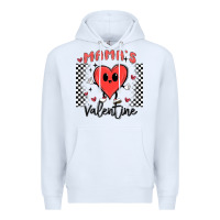White mama's valentine Premium Hoodie - MaliasSmallBusiness