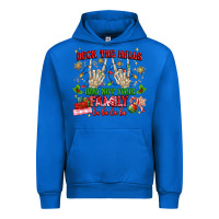 Cobalt deck the halls and not your family Urban Hoodie - MaliasSmallBusiness