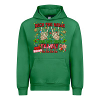 Emerald deck the halls and not your family Urban Hoodie - MaliasSmallBusiness