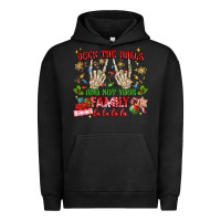 Pigment Black deck the halls and not your family Urban Hoodie - MaliasSmallBusiness