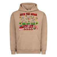 Pigment Burro deck the halls and not your family Urban Hoodie - MaliasSmallBusiness