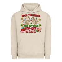 Pigment French Oak deck the halls and not your family Urban Hoodie - MaliasSmallBusiness