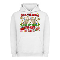 Pigment Lunar Rock deck the halls and not your family Urban Hoodie - MaliasSmallBusiness