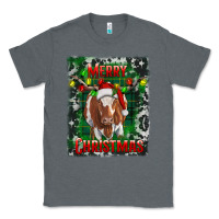Charcoal Heather merry christmas longhorn cow Classic Tee - RanaPortraitStore