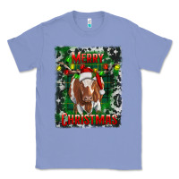 Colony Blue merry christmas longhorn cow Classic Tee - RanaPortraitStore
