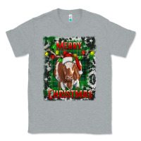 Heather Grey merry christmas longhorn cow Classic Tee - RanaPortraitStore
