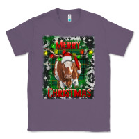Lavender merry christmas longhorn cow Classic Tee - RanaPortraitStore