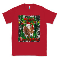 Red merry christmas longhorn cow Classic Tee - RanaPortraitStore