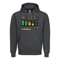 Smoke battery life of a teacher monday friday Zipper Hoodie - CowhideDigitalArt