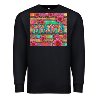 Black mama with tie dye and flowers Premium Sweatshirt - Artiststas