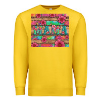 Lemon mama with tie dye and flowers Premium Sweatshirt - Artiststas