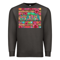 Smoke mama with tie dye and flowers Premium Sweatshirt - Artiststas