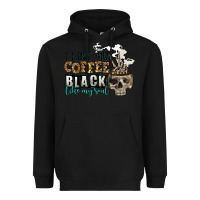 Black i like my coffee black like my soul Heavyweight Hoodie - Jasminsmagicworld