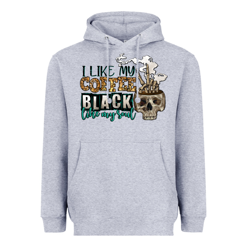 I Like My Coffee Black Like My Soul Heavyweight Hoodie by Jasminsmagicworld | Teevron