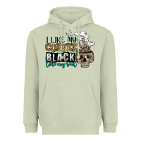 Matcha i like my coffee black like my soul Heavyweight Hoodie - Jasminsmagicworld