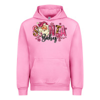 Fuchsia Pink Santa Baby Pink Christmas Urban Hoodie - MaliasSmallBusiness
