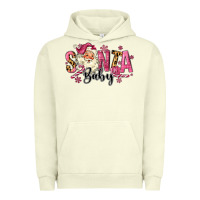 Pigment Pistachio Santa Baby Pink Christmas Urban Hoodie - MaliasSmallBusiness