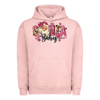 Pigment Salmon Santa Baby Pink Christmas Urban Hoodie - MaliasSmallBusiness