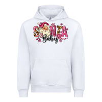 White Santa Baby Pink Christmas Urban Hoodie - MaliasSmallBusiness