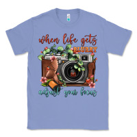 Colony Blue When Life Gets Blurry Adjust Your Focus Vintage Camera Classic Tee - FaDigitalArtStudio