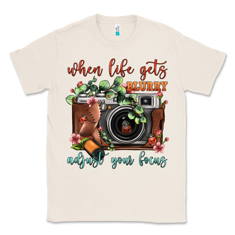 When Life Gets Blurry Adjust Your Focus Vintage Camera Classic Tee by FaDigitalArtStudio | Teevron