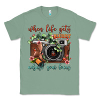 Sage When Life Gets Blurry Adjust Your Focus Vintage Camera Classic Tee - FaDigitalArtStudio