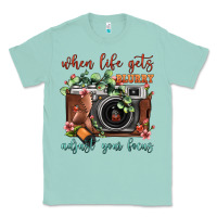 Seafoam When Life Gets Blurry Adjust Your Focus Vintage Camera Classic Tee - FaDigitalArtStudio