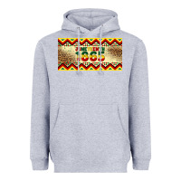Heather Grey juneteenth 1865 leopard licence plate template Heavyweight Hoodie - Artiststas