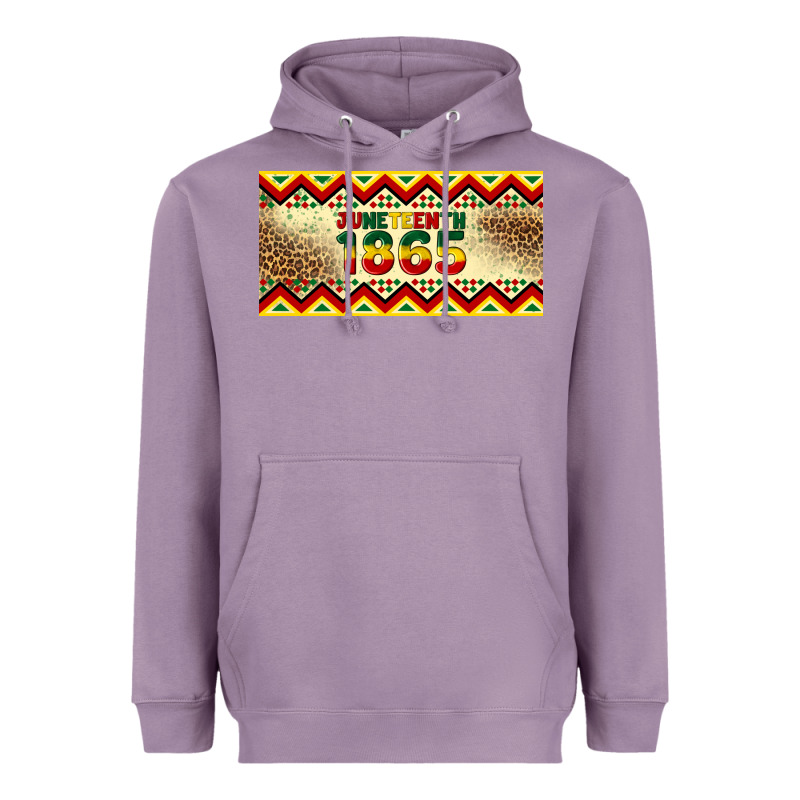 Juneteenth 1865 Leopard Licence Plate Template Heavyweight Hoodie by Artiststas | Teevron