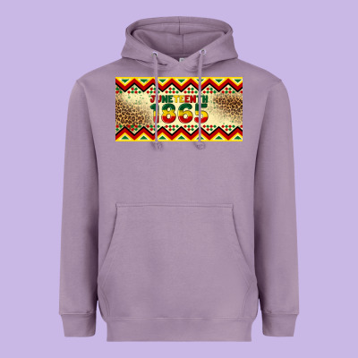 Juneteenth 1865 Leopard Licence Plate Template Heavyweight Hoodie Designed By Artiststas