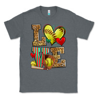 Charcoal Heather love softball Classic Tee - Zillion Design Studio