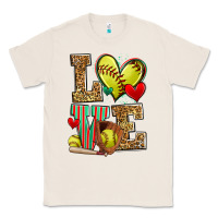 Natural love softball Classic Tee - Zillion Design Studio