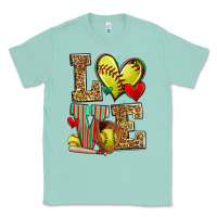 Seafoam love softball Classic Tee - Zillion Design Studio