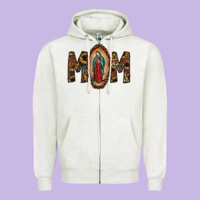 Mom Zipper Hoodie Designed By Sublimationcraftshop