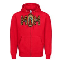 Red mom Zipper Hoodie - SublimationCraftShop
