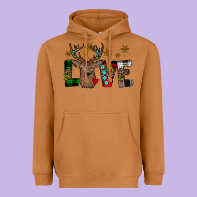 Love Christmas Heavyweight Hoodie Designed By Jahusdesignshop