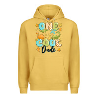 Antique Gold one cool dude Premium Hoodie - MaliasSmallBusiness