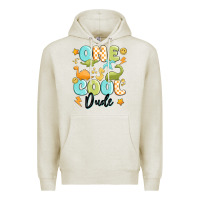 Oatmeal Heather one cool dude Premium Hoodie - MaliasSmallBusiness