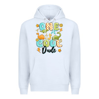 White one cool dude Premium Hoodie - MaliasSmallBusiness