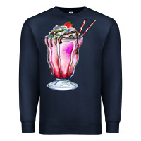 Navy milkshake Premium Sweatshirt - AdoDesignShop
