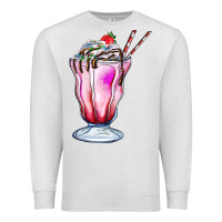 Oatmeal Heather milkshake Premium Sweatshirt - AdoDesignShop
