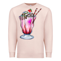 Pale Pink milkshake Premium Sweatshirt - AdoDesignShop